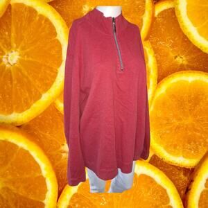 Tommy Bahama Bred and Brown Reversable 1/4 Zip Sweatshirt Size XL‎